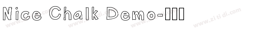 Nice Chalk Demo字体转换